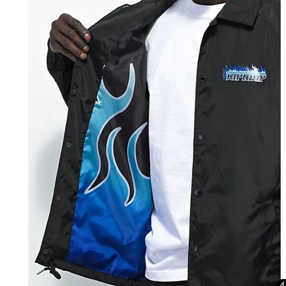 🔥Ripndip Hades Black Coaches Windbreaker Jacket! - Picture 4 of 16